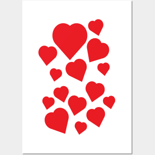 Many Hearts Valentine Posters and Art